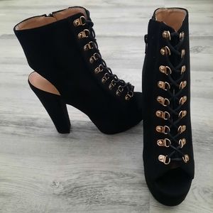 Platform Lace Up Booties